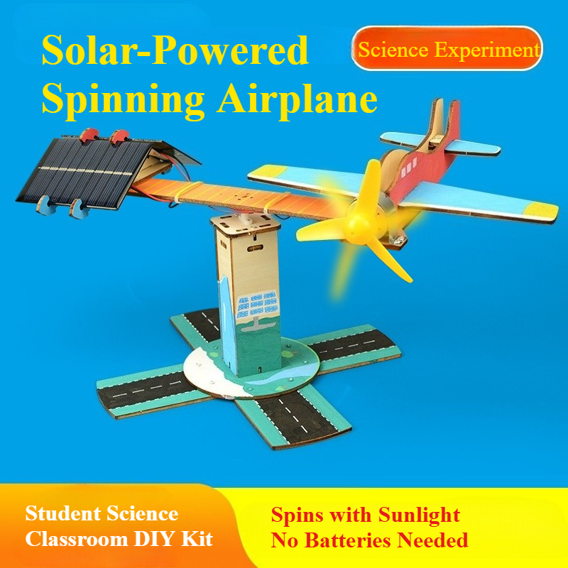 Renewable Energy Demonstration Kit - DIY Spinning Airplane Kit Solar Powered