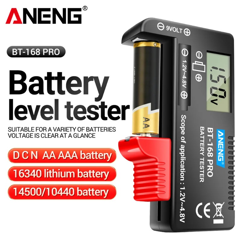 Renewable Energy Demonstration Kit - ANENG BT-168 PRO Battery Level Tester