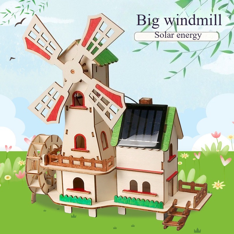 DIY Solar Energy Windmill Hous - Renewable Energy Demonstration Kit 评论和价格