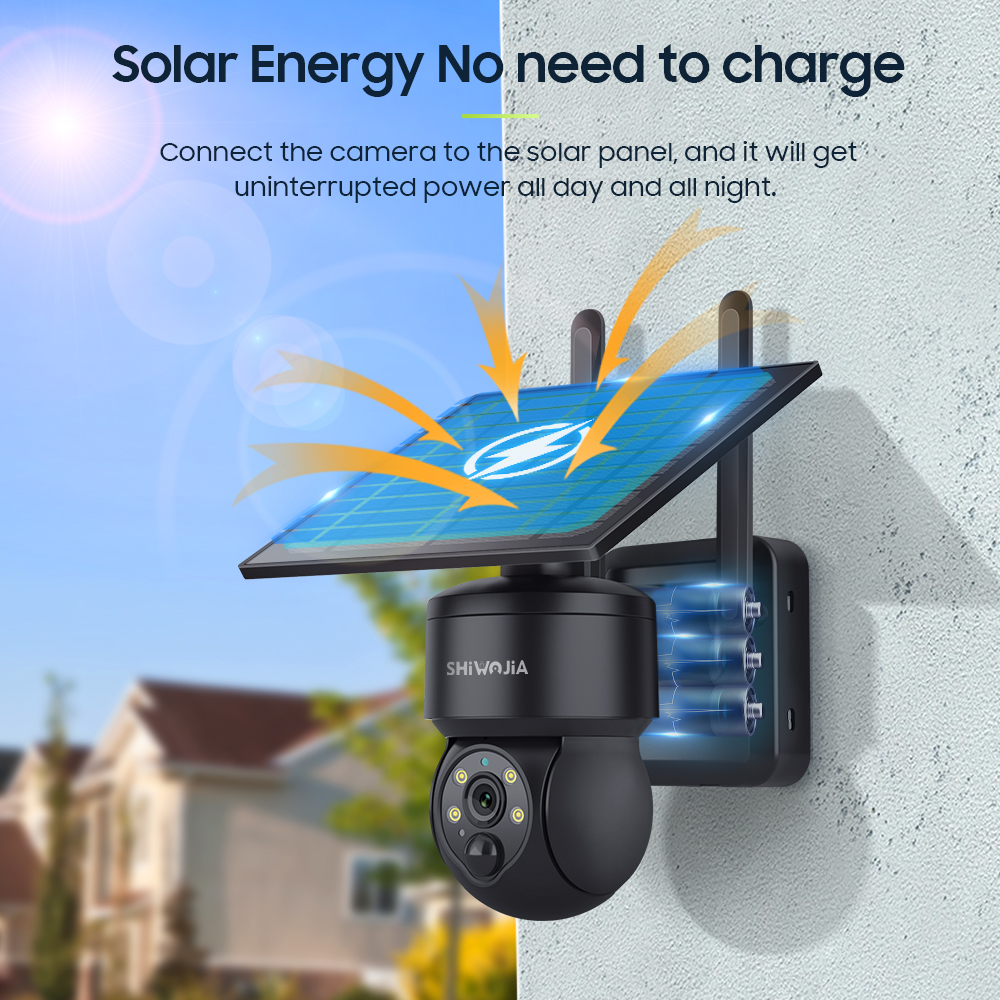 SHIWOJIA WIFI Wireless PTZ Sol - Solar Panel Tilt Mount 评论和价格