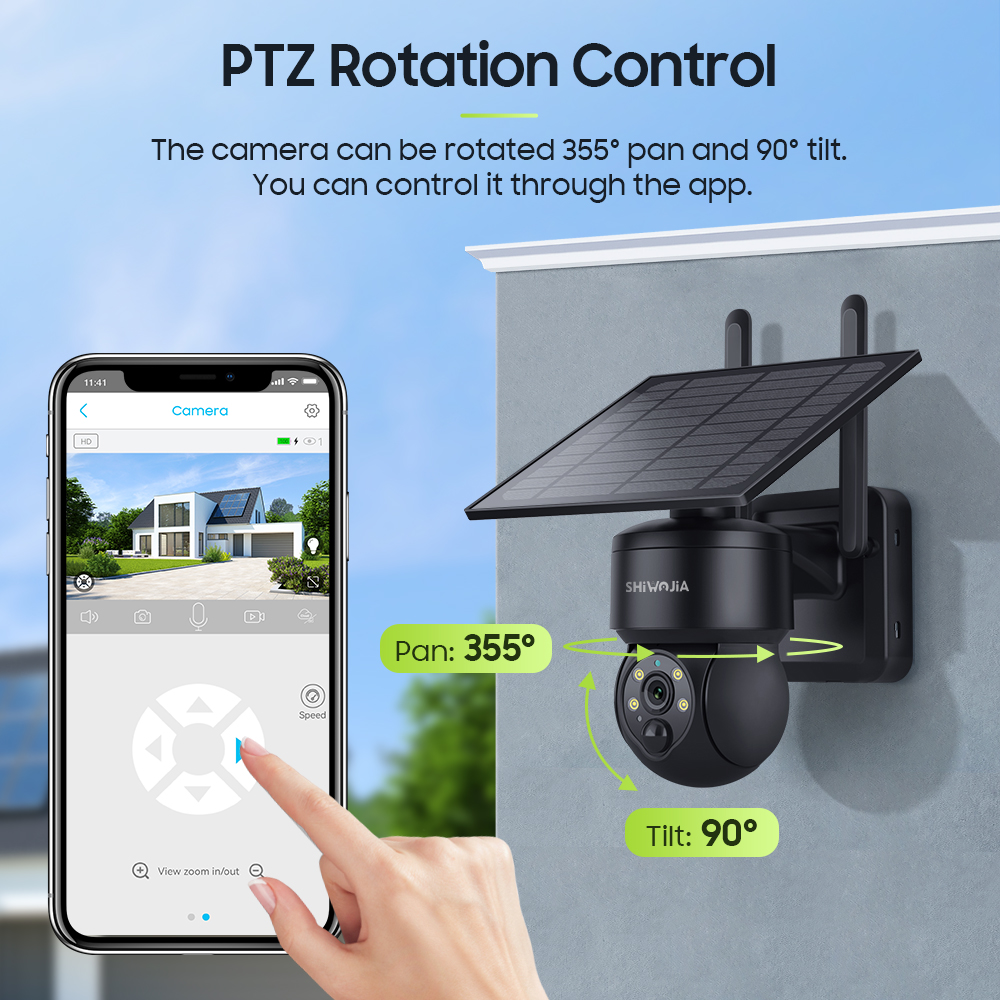 SHIWOJIA WIFI Wireless PTZ Sol - Solar Panel Tilt Mount 评论和价格