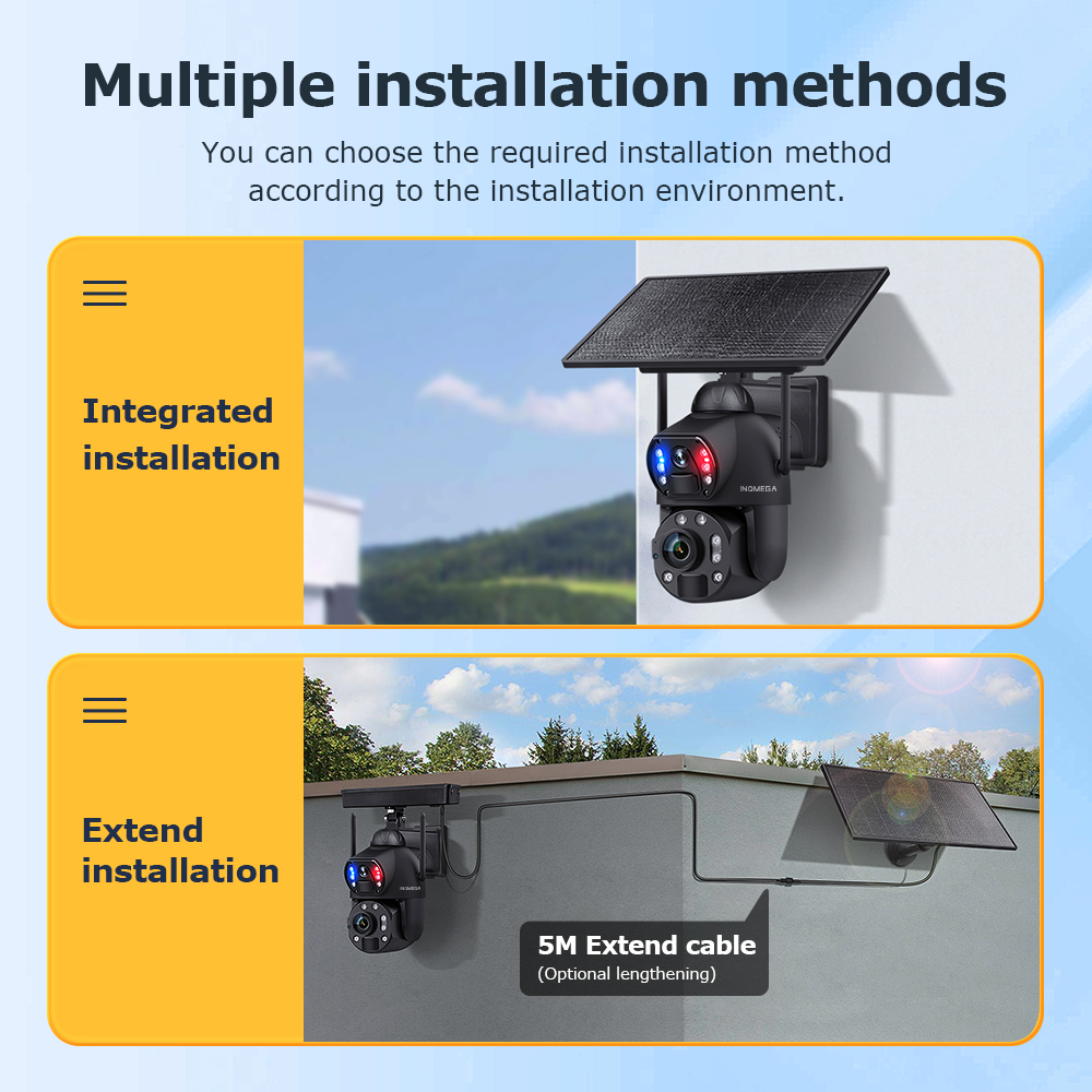 12MP 36X Dual Lens Solar Secur - Solar Panel Tilt Mount 评论和价格