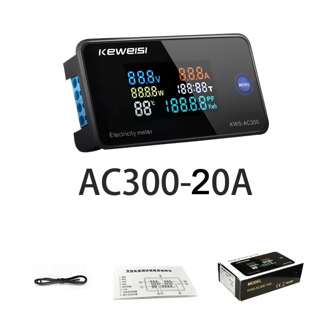 KWS-AC300 AC 50-300V Voltmeter - Renewable Energy Demonstration Kit 评论和价格