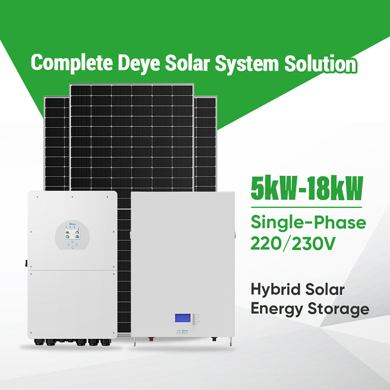 Deye 5KW 10KW 15KW 18KW Hybrid - Solar Panel System 10Kw 评论和价格