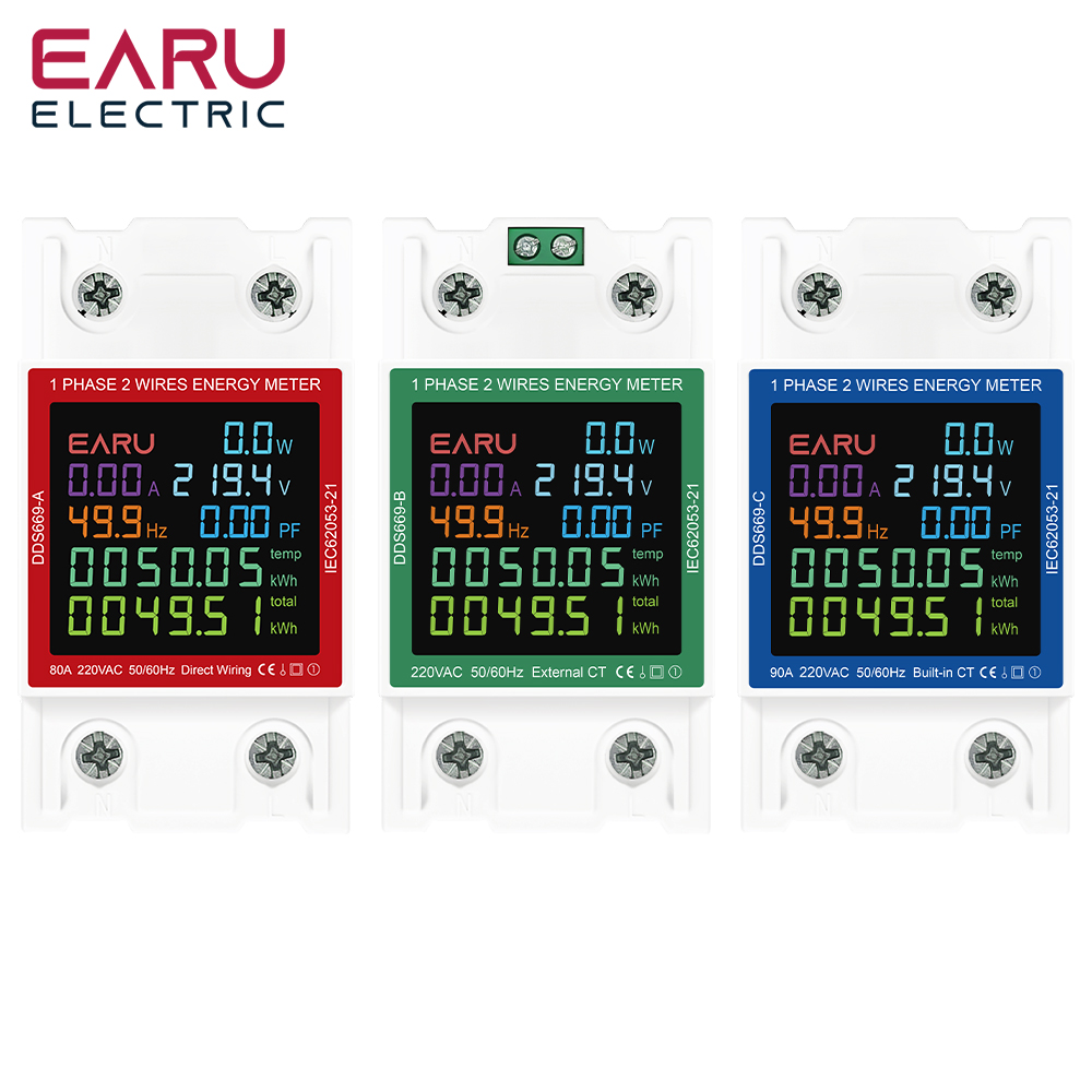 Din Rail AC Monitor 110V 220V  - Renewable Energy Demonstration Kit 评论和价格