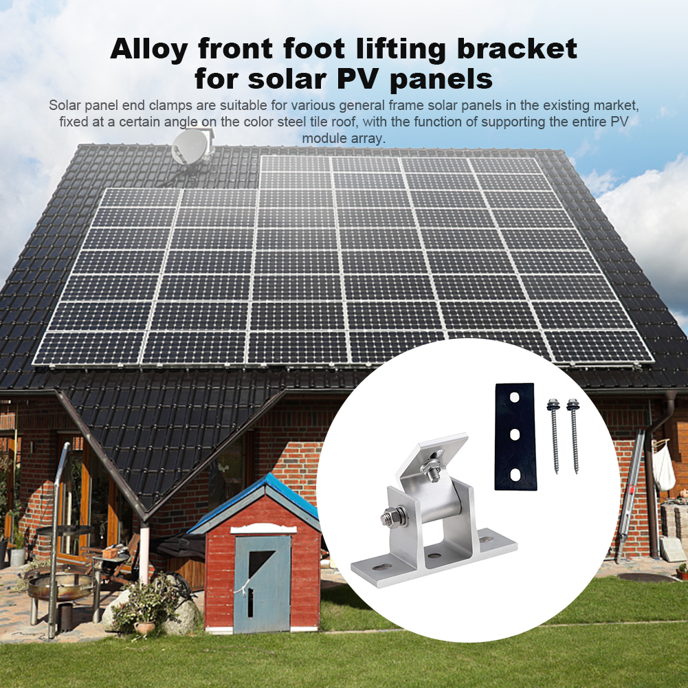 2 Pcs Aluminum Solar Panel Bra - Solar Panel Tilt Mount 评论和价格