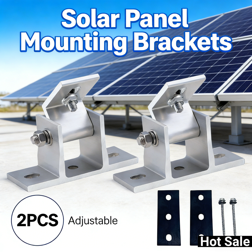 2 Pcs Adjustable Solar Panel M - Solar Panel Tilt Mount 评论和价格