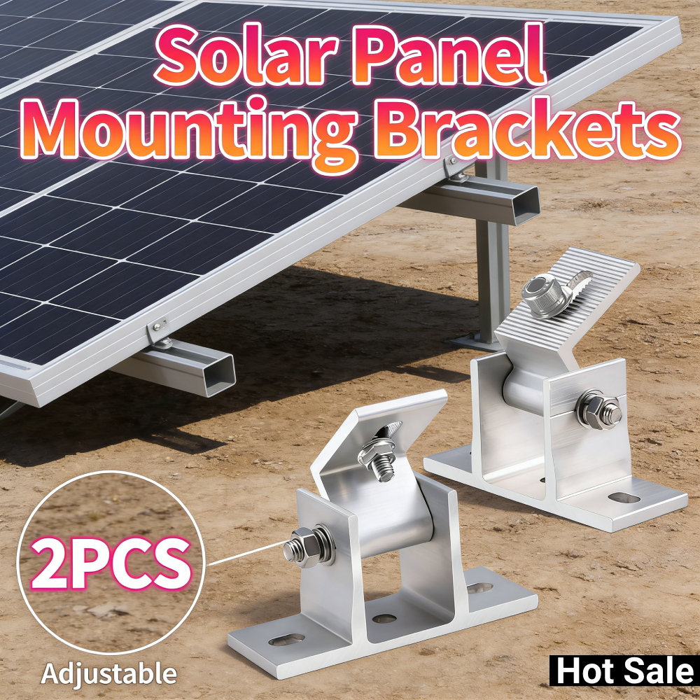 2 Pcs Adjustable Solar Panel M - Solar Panel Tilt Mount 评论和价格