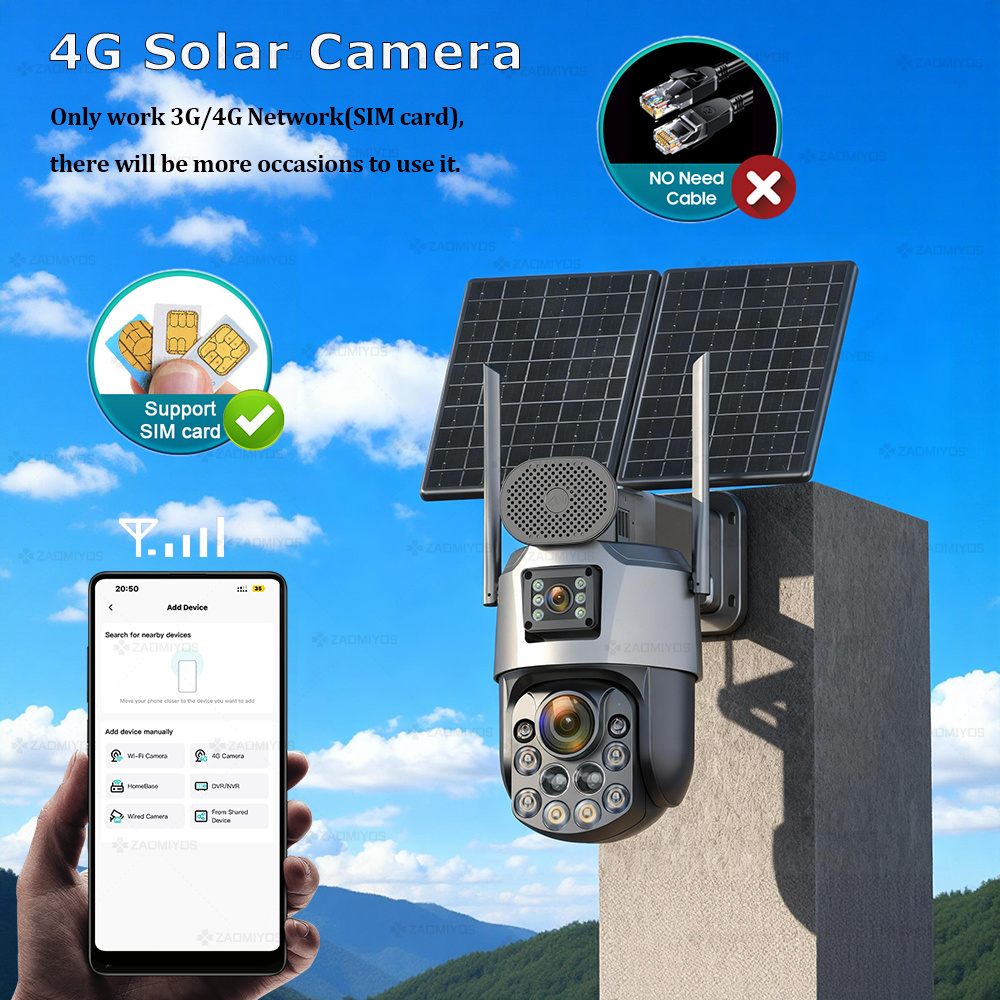 Dual Lens Home Outdoor Surveil - Solar Panel Tilt Mount 评论和价格